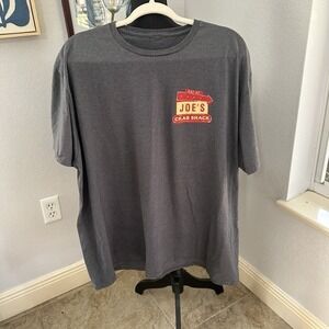 Joe's Crab Shack T Shirt‎ Gray Short Sleeve Adult XL
